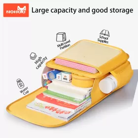 Nohoo Spine Protection Horizontal School Backpack for 0-5 Grade Primary Students-Lion Yellow