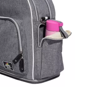 Sunveno Signature Maternity Diaper bag - Grey + Stroller Hooks