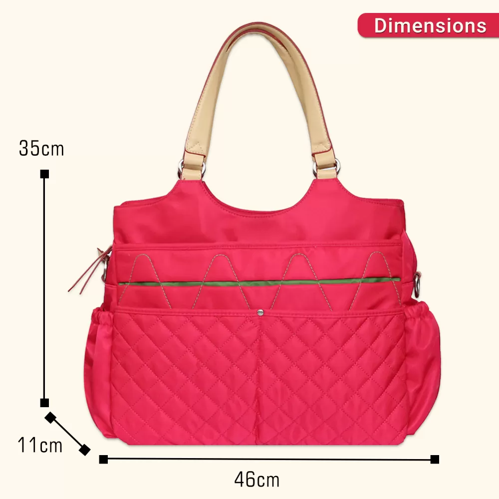 Sunveno Fashion Diaper Bag- Red