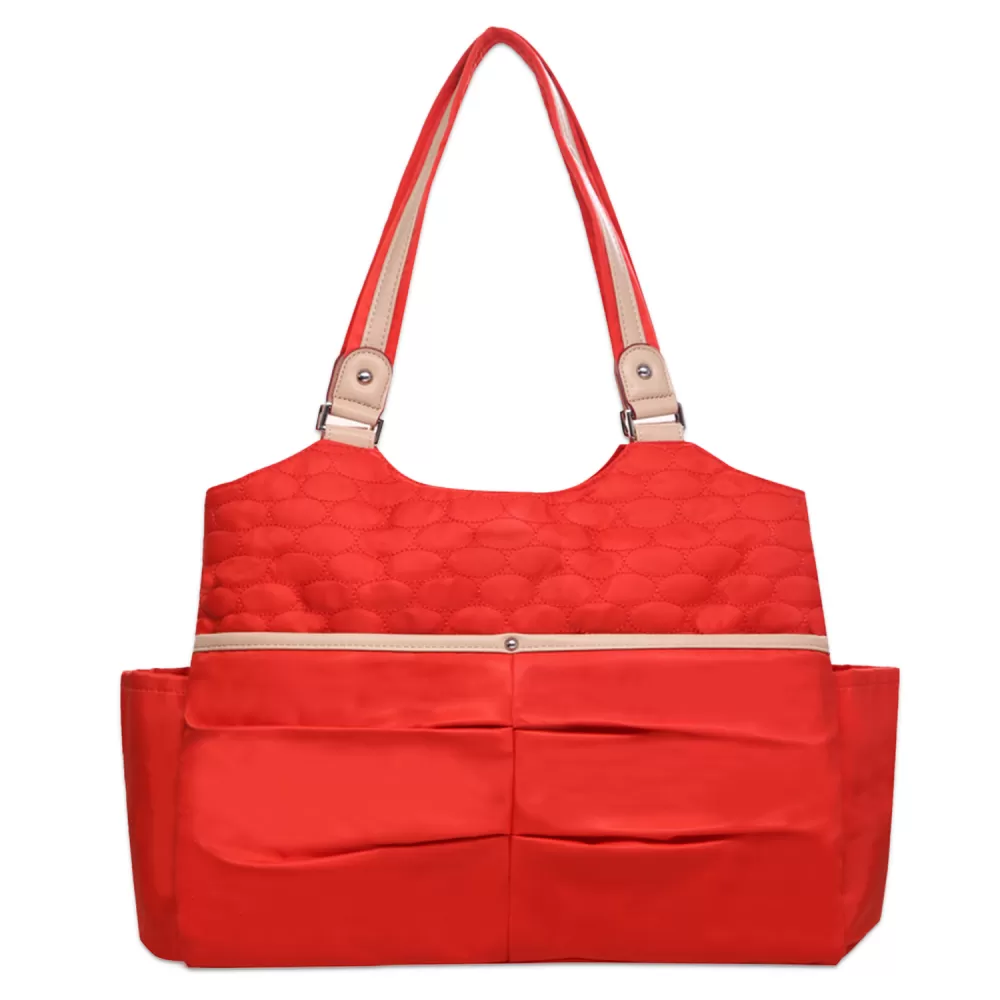 Sunveno Fashion Diaper Tote Bag- Red