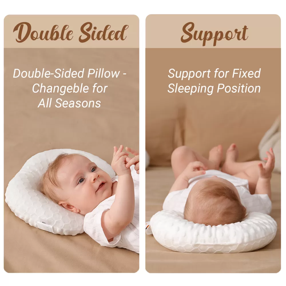 Sunveno Infant Head Shaper Pillow - White