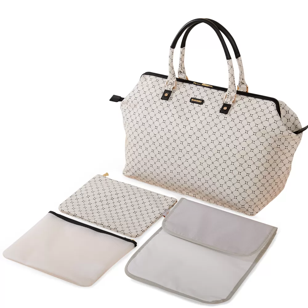 Sunveno Mommy Fashion Diaper Bag - White