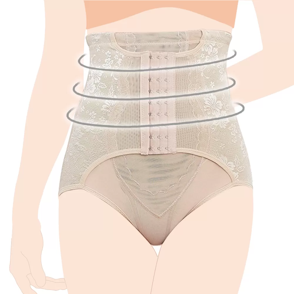SUNVENO Maternity Postpartum Abdominal Pant Style Belt - Beige, L