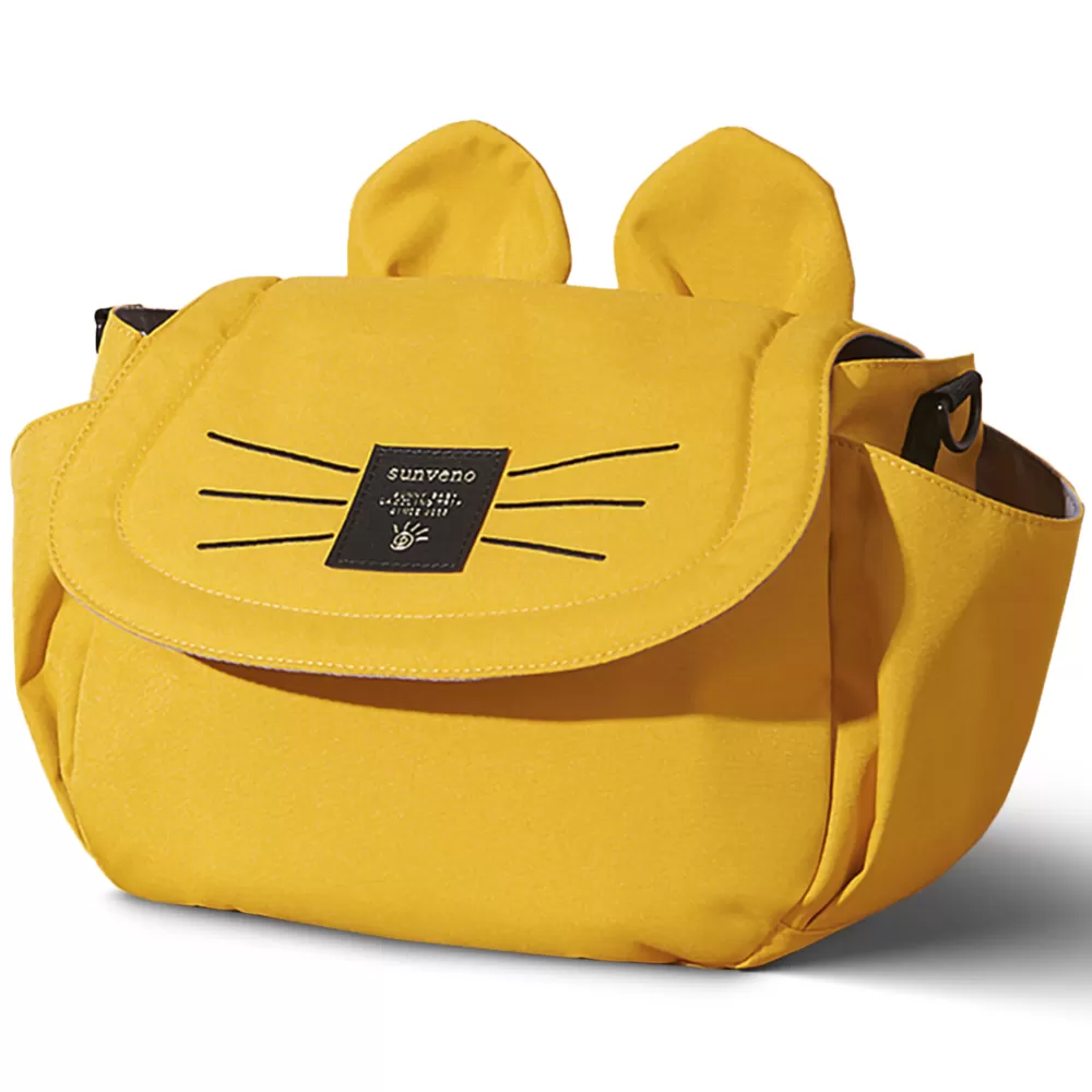 Sunveno Meow Stroller Diaper Bag - Yellow