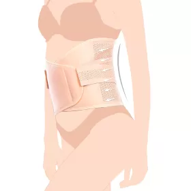 SUNVENO Abdominal Support Maternity Cross Grip Belly Wrap - Beige, L