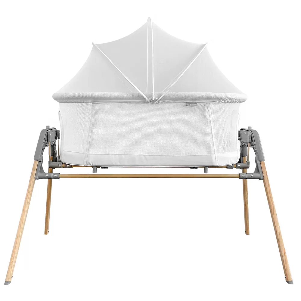 Teknum 3-IN-1 Baby Cradle Bassinet/ Infant Cot w/ Mosquito net - White