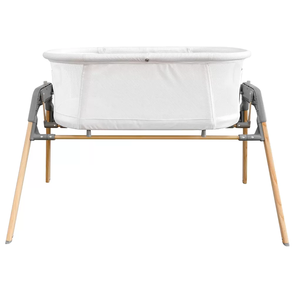 Teknum 3-IN-1 Baby Cradle Bassinet/ Infant Cot w/ Mosquito net - White