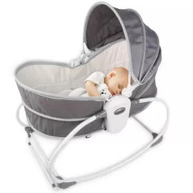 TEKNUM 5 - in - 1 Cozy Rocker Bassinet with Awning & Mosquito net - Grey