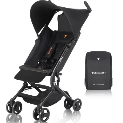 Teknum AIR -1 Travel Stroller with Carry Backpack - Black